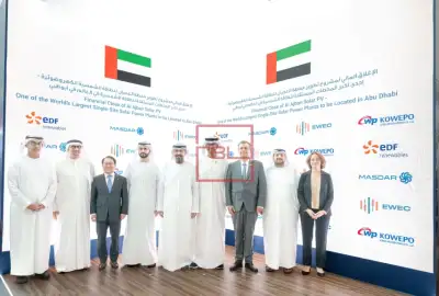 EDF Renewables, Korea Western Power Co (KOWEPO) and Masdar announce Financial Close of Al Ajban Solar PV project in Abu Dhabi, one of the World’s Largest Solar Power Plants launched by EWEC