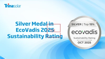 Trina Solar Wins EcoVadis 2025 Silver Medal for Sustainability