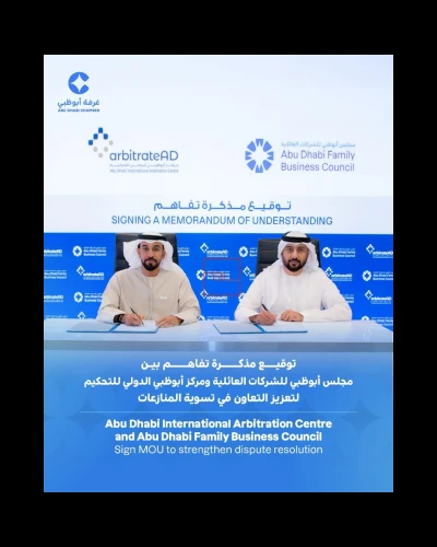arbitrateAD & ADFBC Sign MOU to Boost Family Business Governance