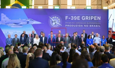 Brazil Unveils First Domestically Produced Gripen E Fighter