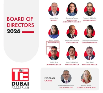 TiE Dubai Backs MENA Founders via New Board & Growth Initiatives